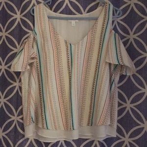 Cold shoulder blouse